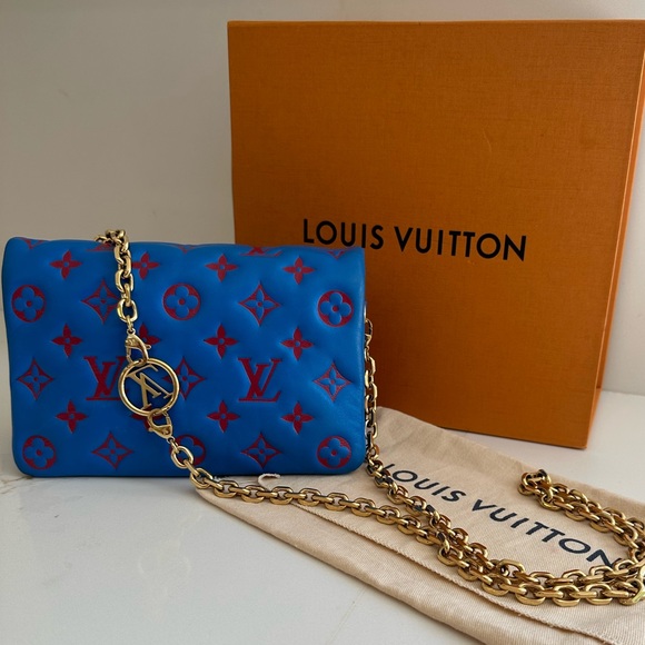 SOLD***Authentic bleu pochette coussin - Picture 3 of 16